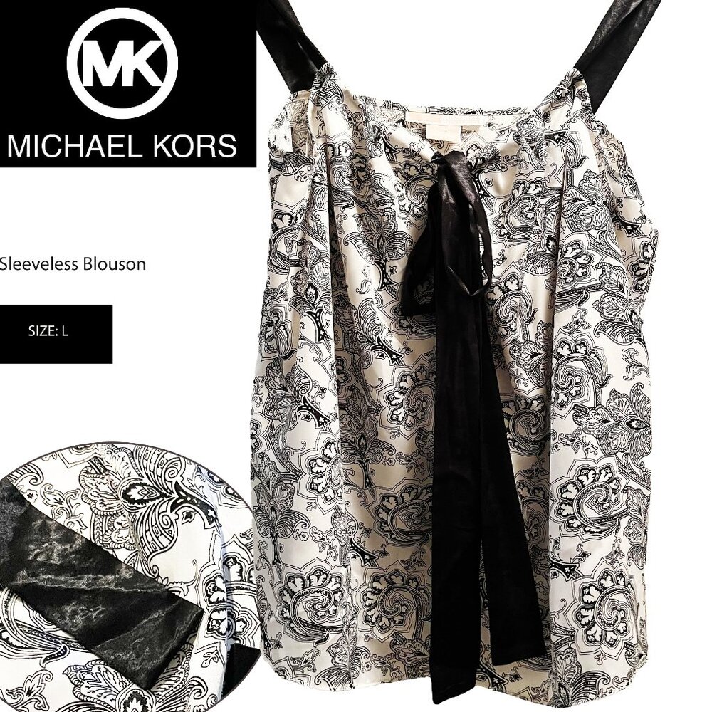 NWOT: Michael Kors Sleeveless Silky Blouson